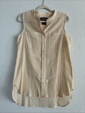 J. Jill Janie cotton Tank Top High Low Hem Size S